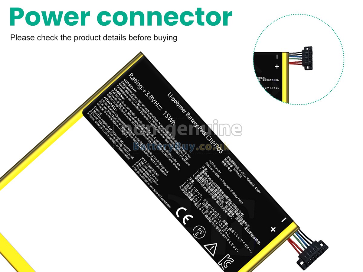 replacement battery for Asus K008