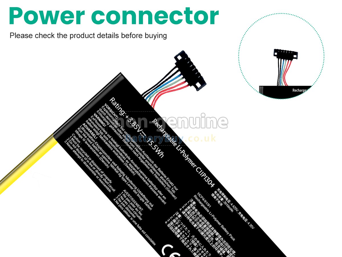 replacement battery for Asus K00U