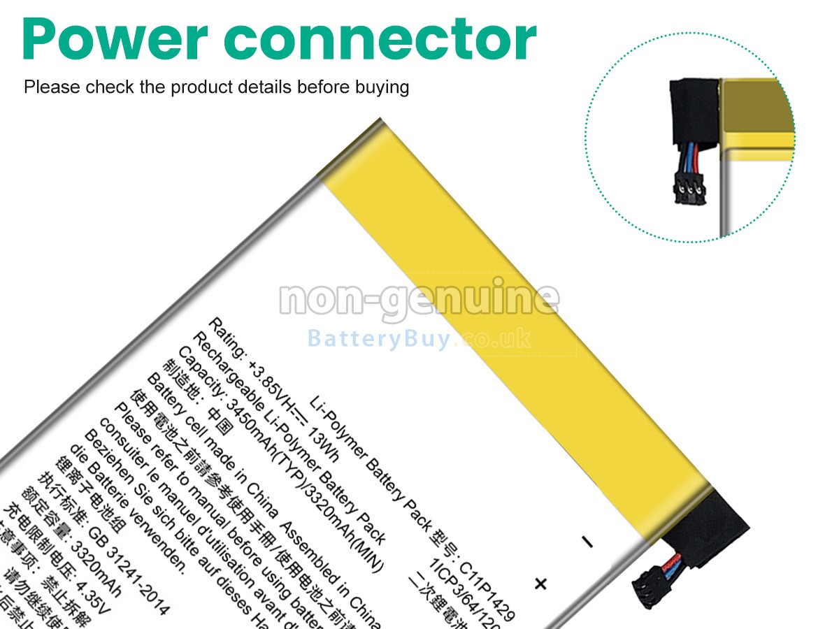 replacement battery for Asus Z170CG
