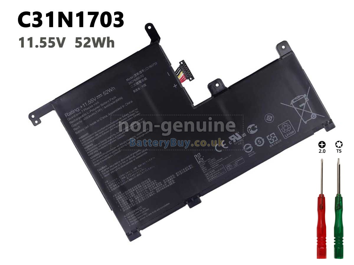 replacement battery for Asus ZenBook Flip UX561UA