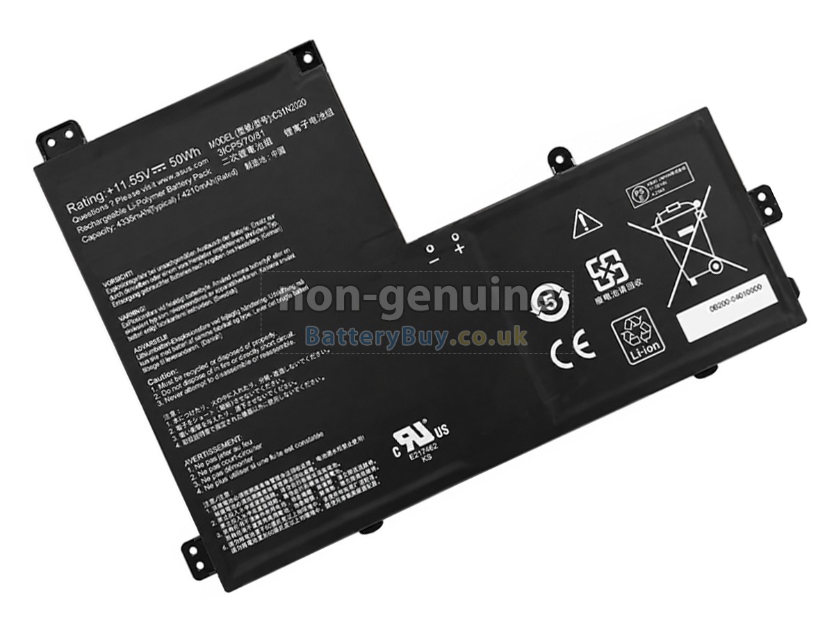 Replacement Battery for Asus 90NX04B2-M004A0