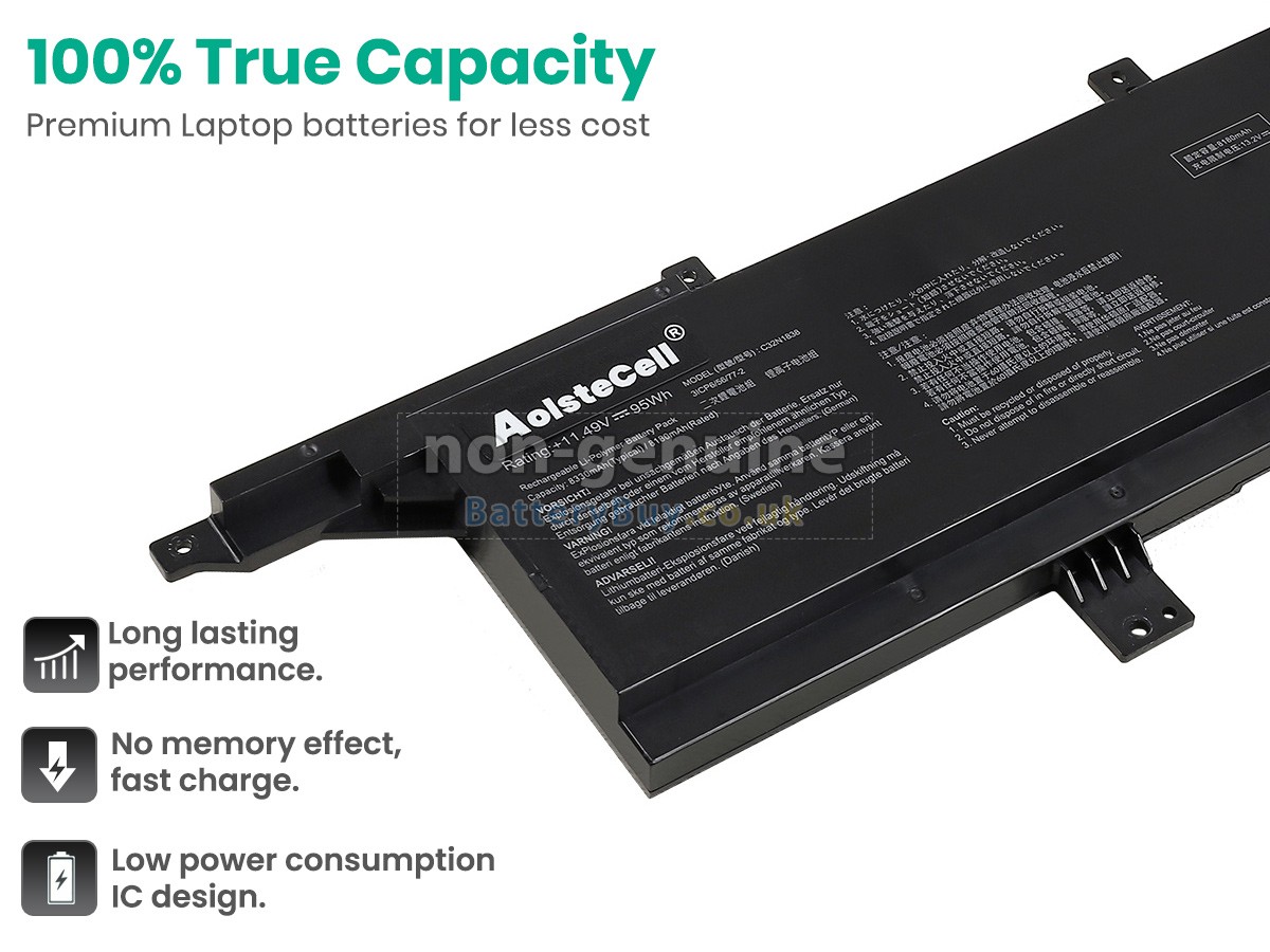 Replacement Battery for Asus ProART STUDIOBook Pro X W730G2T