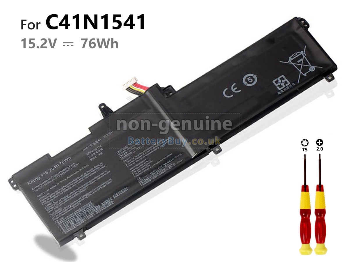 replacement battery for Asus Rog STRIX GL702ZC