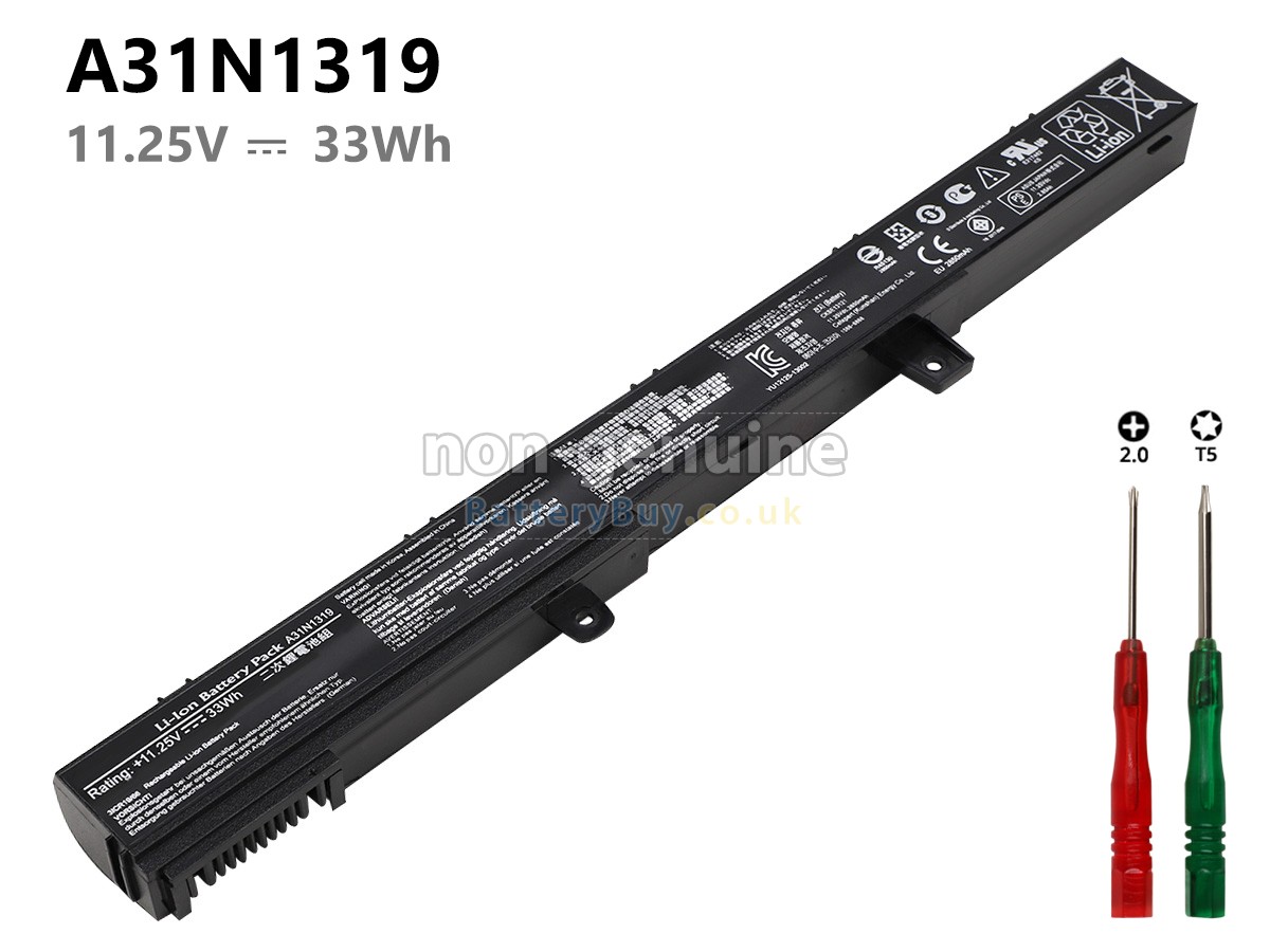 replacement battery for Asus X451CA-VX148D