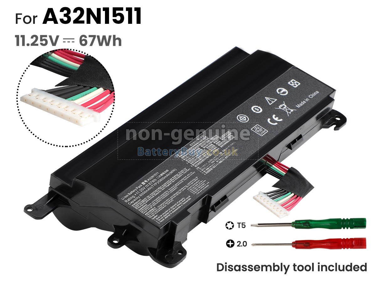 replacement battery for Asus G752VL