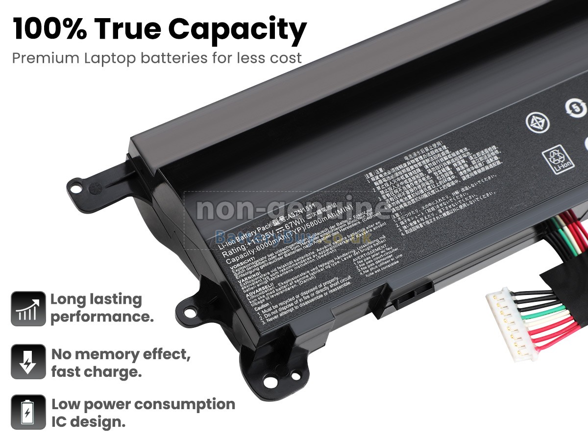 replacement battery for Asus A32N1511