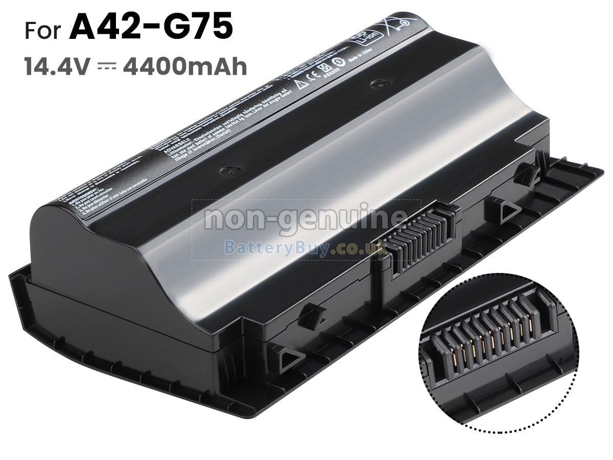 replacement battery for Asus G75VW