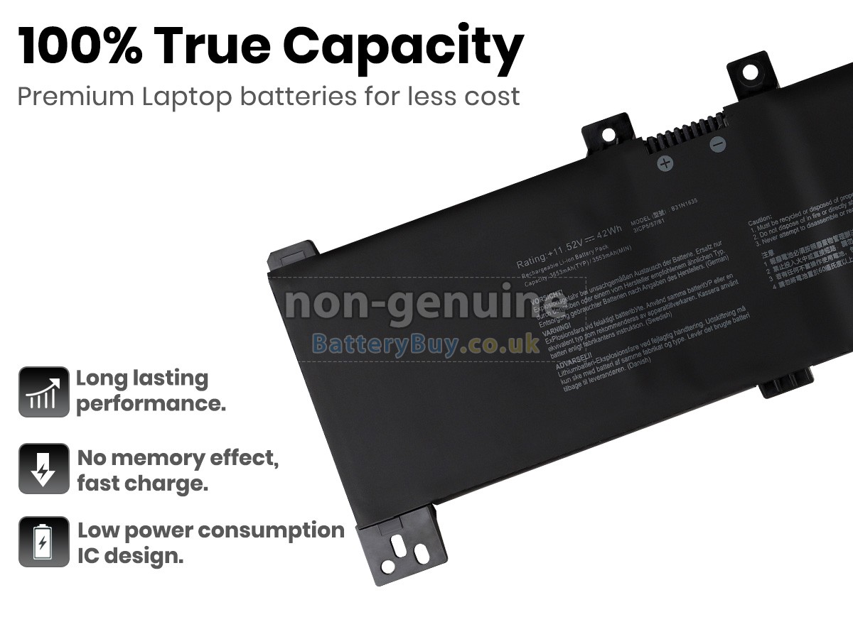 replacement battery for Asus VivoBook X705UD
