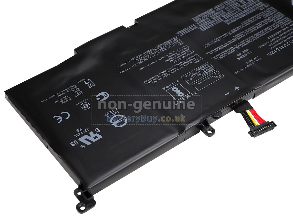 thumbnail interactive-video image 1 of Replacement Battery For Asus ROG Strix GL502 Series – 15.2V 67Wh Li-Ion (B41N1526) 1 of 6
