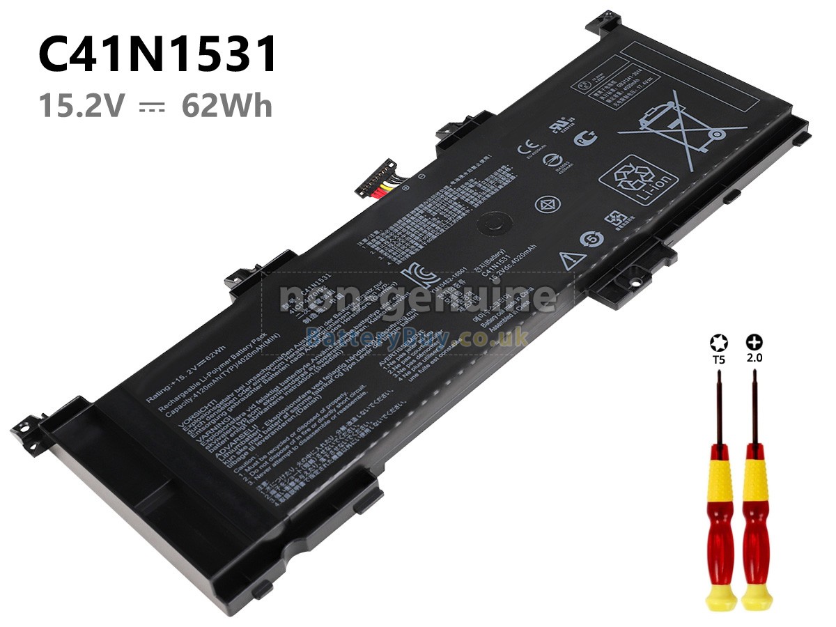 replacement battery for Asus C41N1531