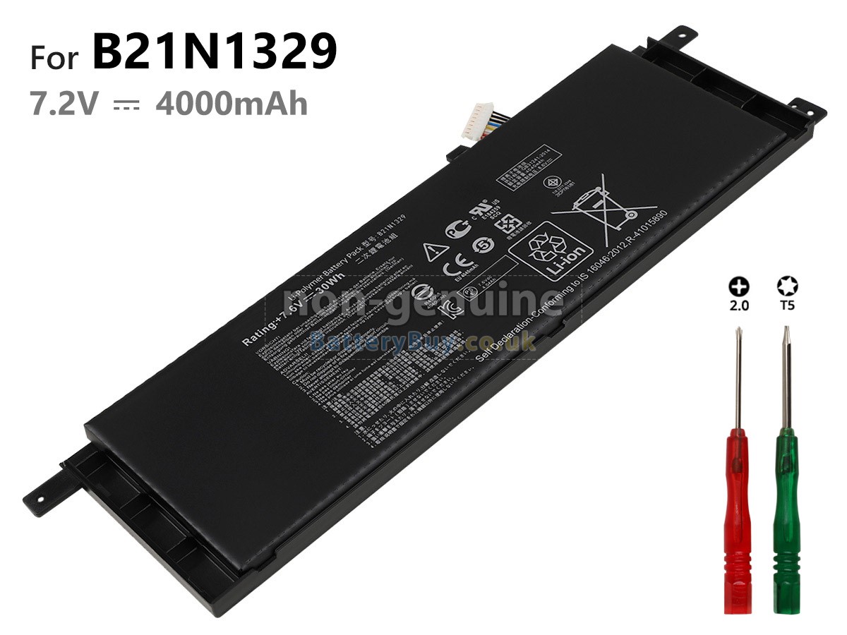 replacement battery for Asus X553