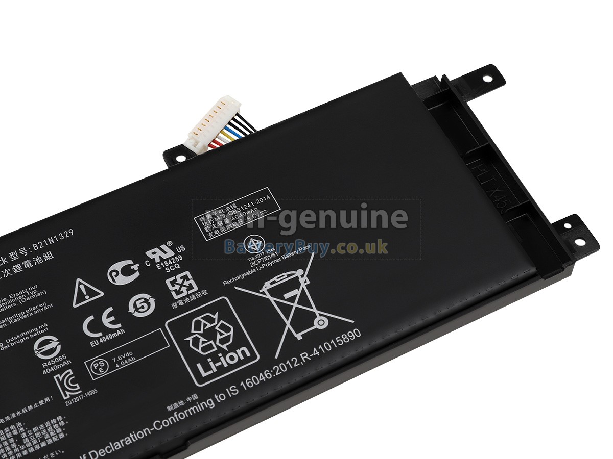 replacement battery for Asus X553