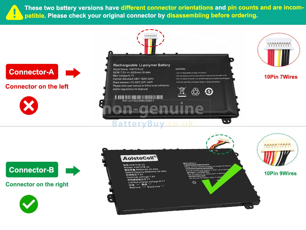 Replacement Battery for AXIOO MYBOOK 14F NBAX21L