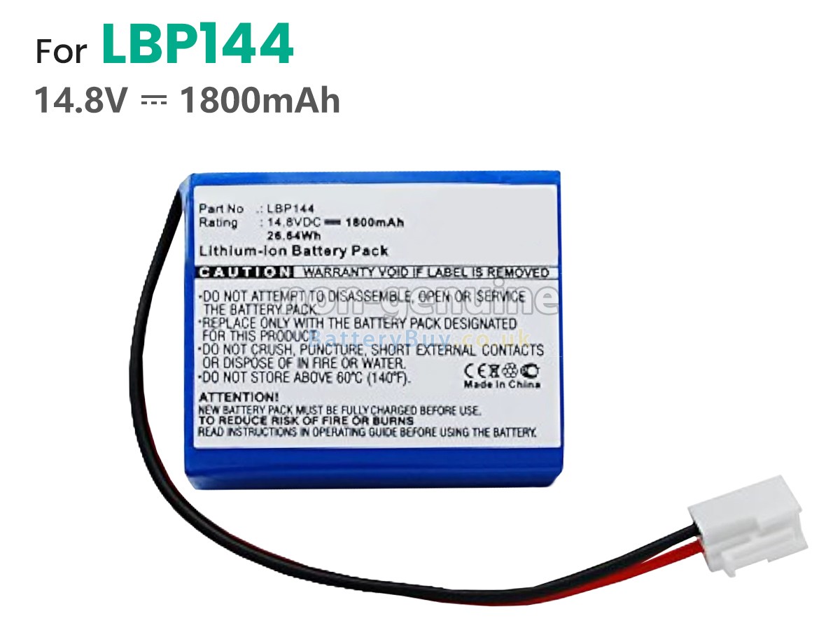 replacement battery for Biocare ECG-9801