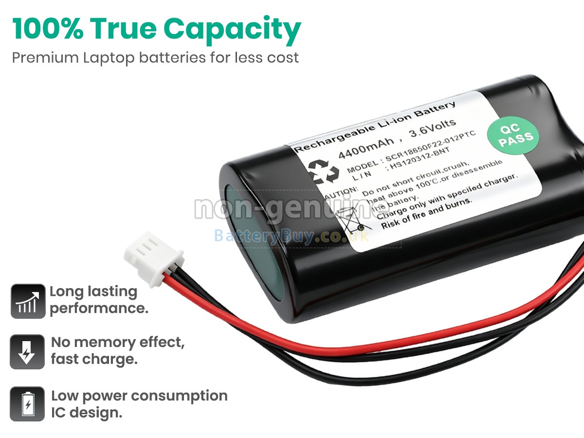 Replacement Battery for Bionet SCR18650F22