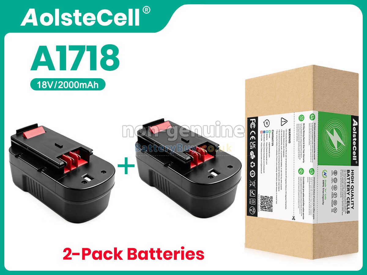 Replacement Battery for Black Decker 18V A1718