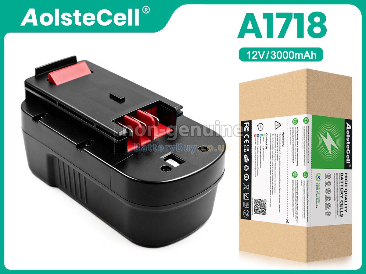 Replacement Battery for Black Decker 18V A1718