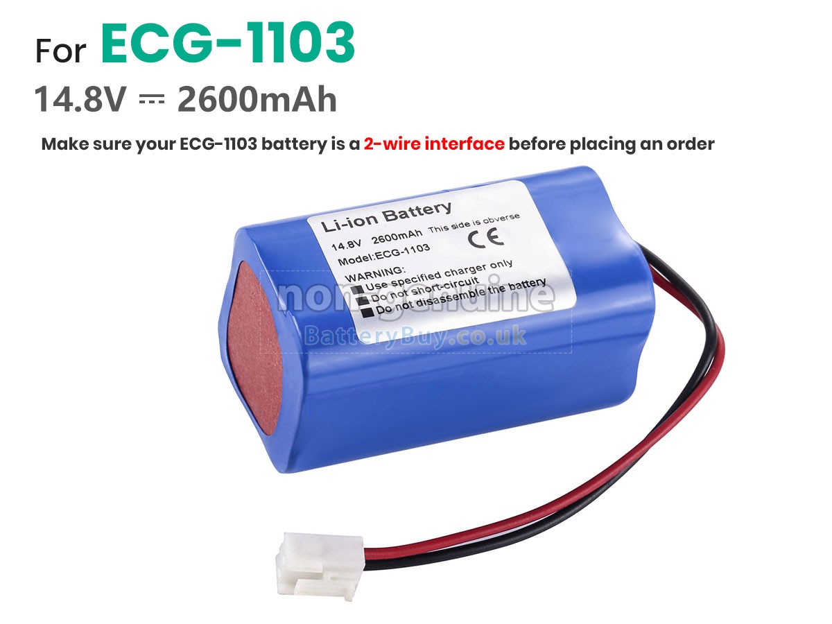 replacement battery for Carewell ECG-1103