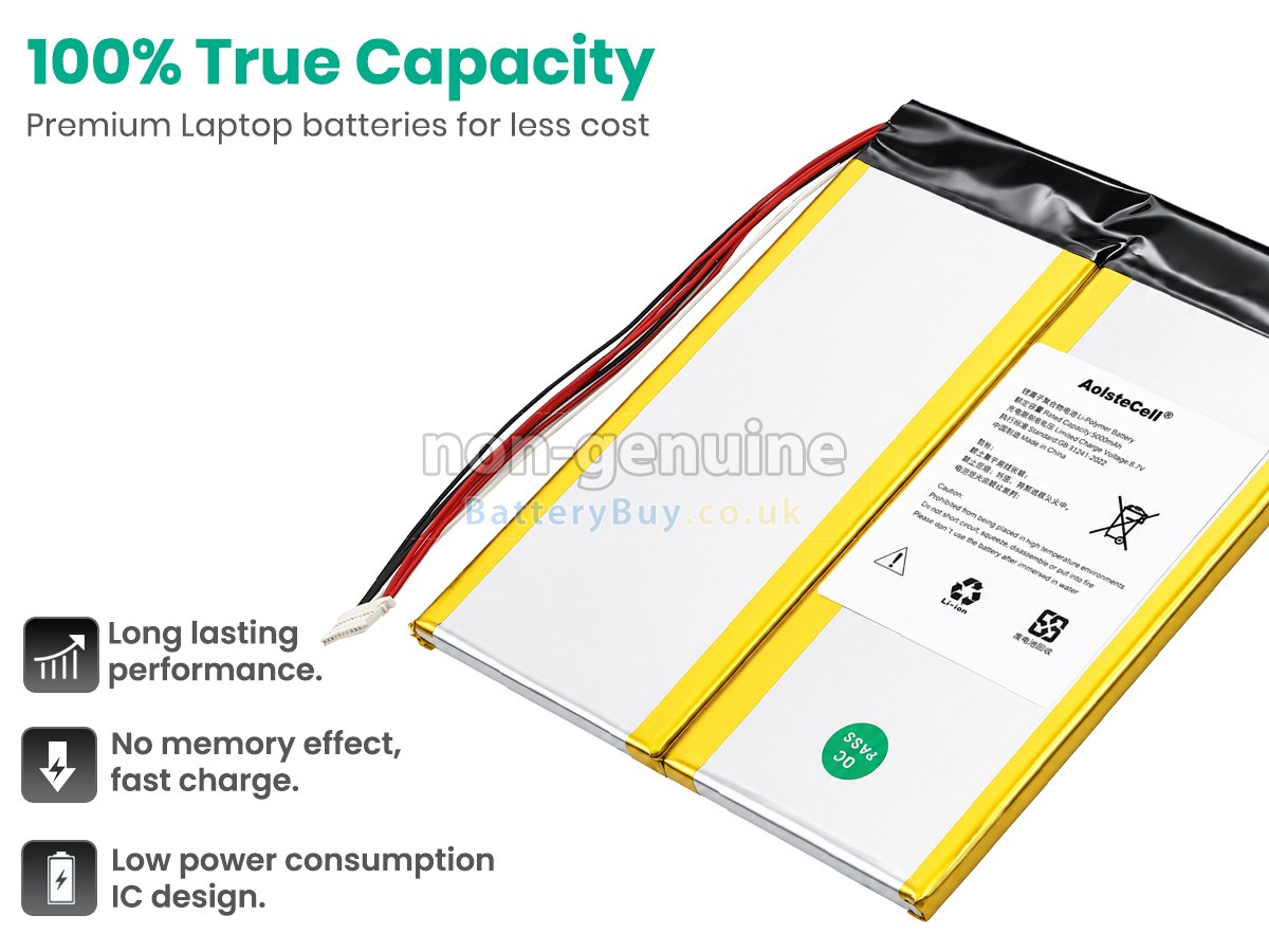 Replacement Battery for CHUWI HEROBOOK PRO