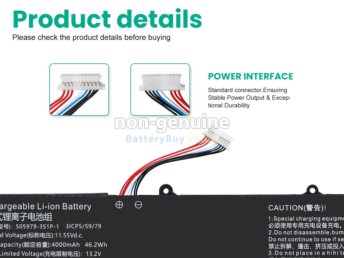 replacement battery for CHUWI 505979-3S1P-1(3ICP5/59/79)