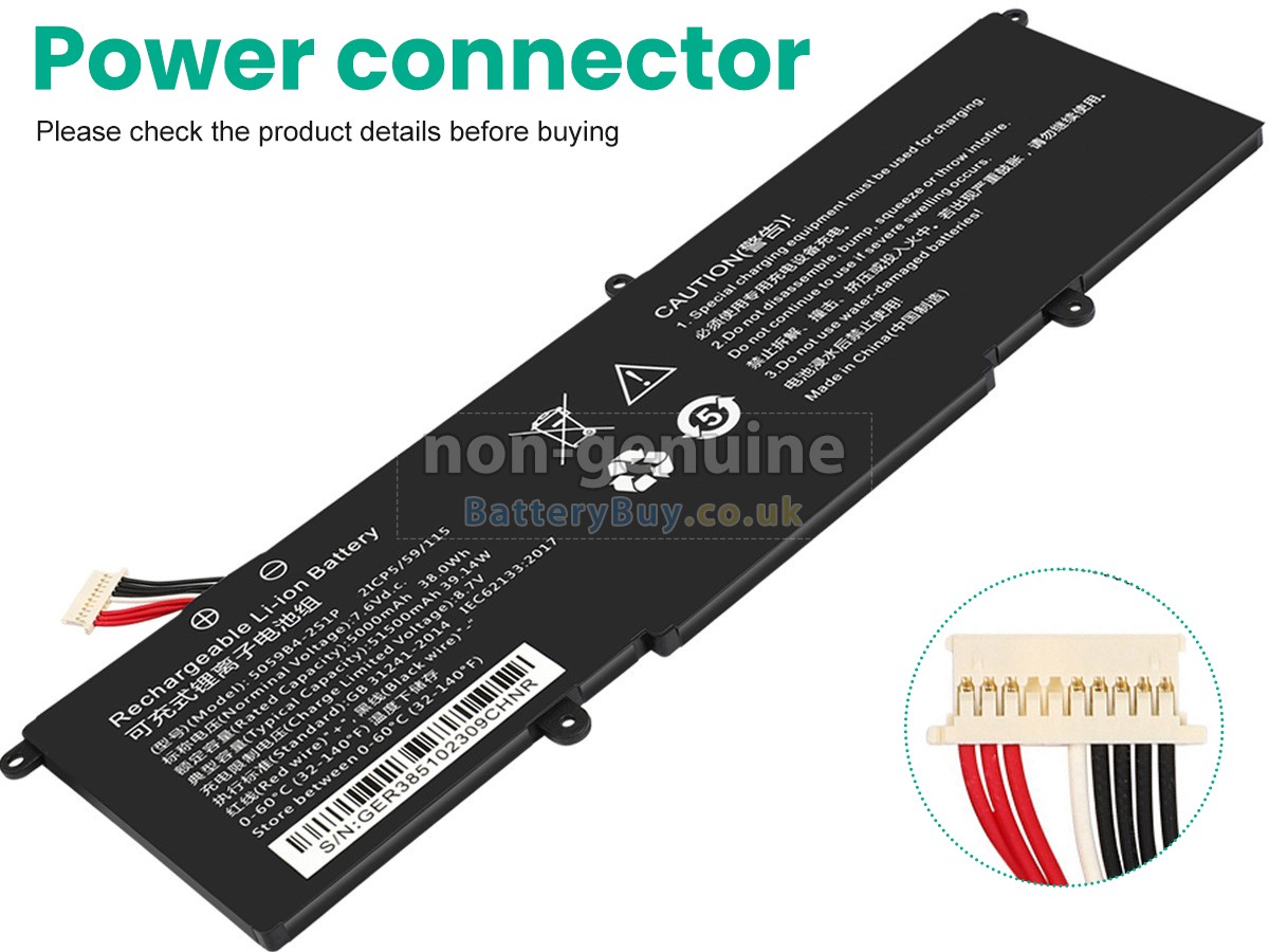 Replacement Battery for CHUWI 5059B4-2S-1