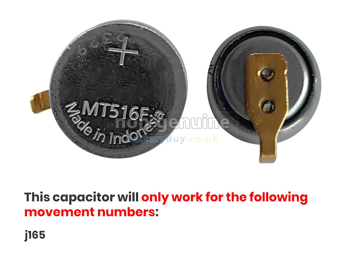 replacement battery for CITIZEN MT516F