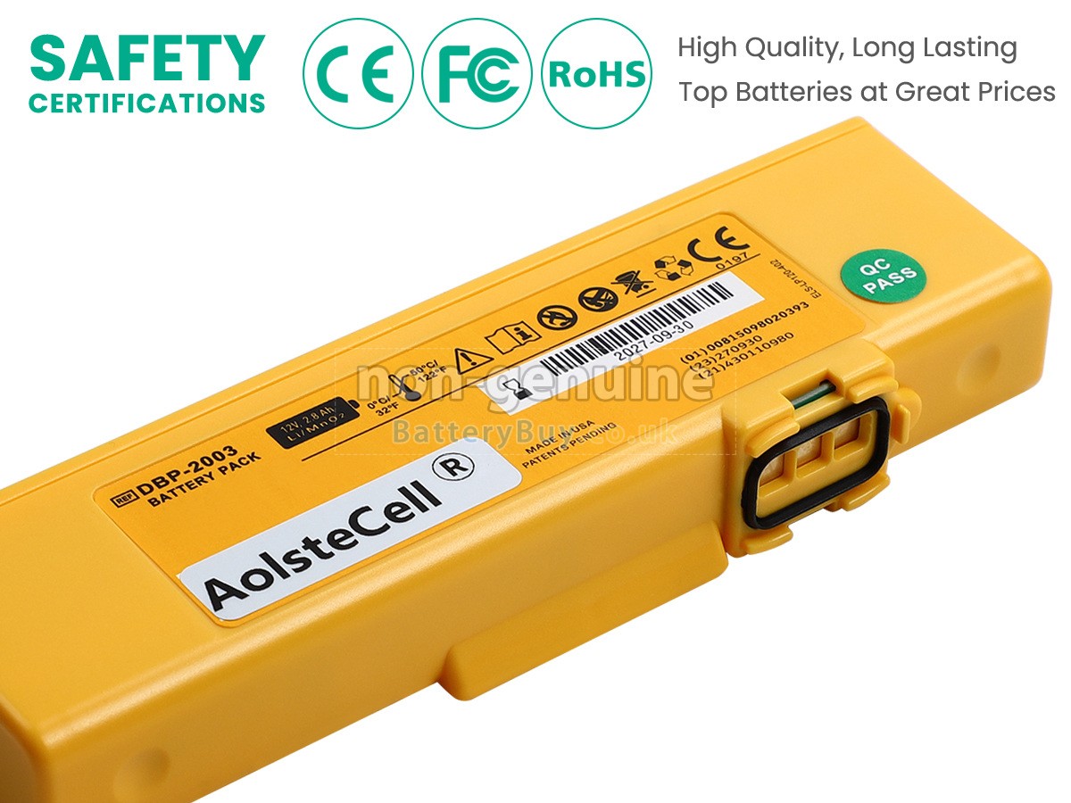replacement battery for Defibtech LIFELINE PRO