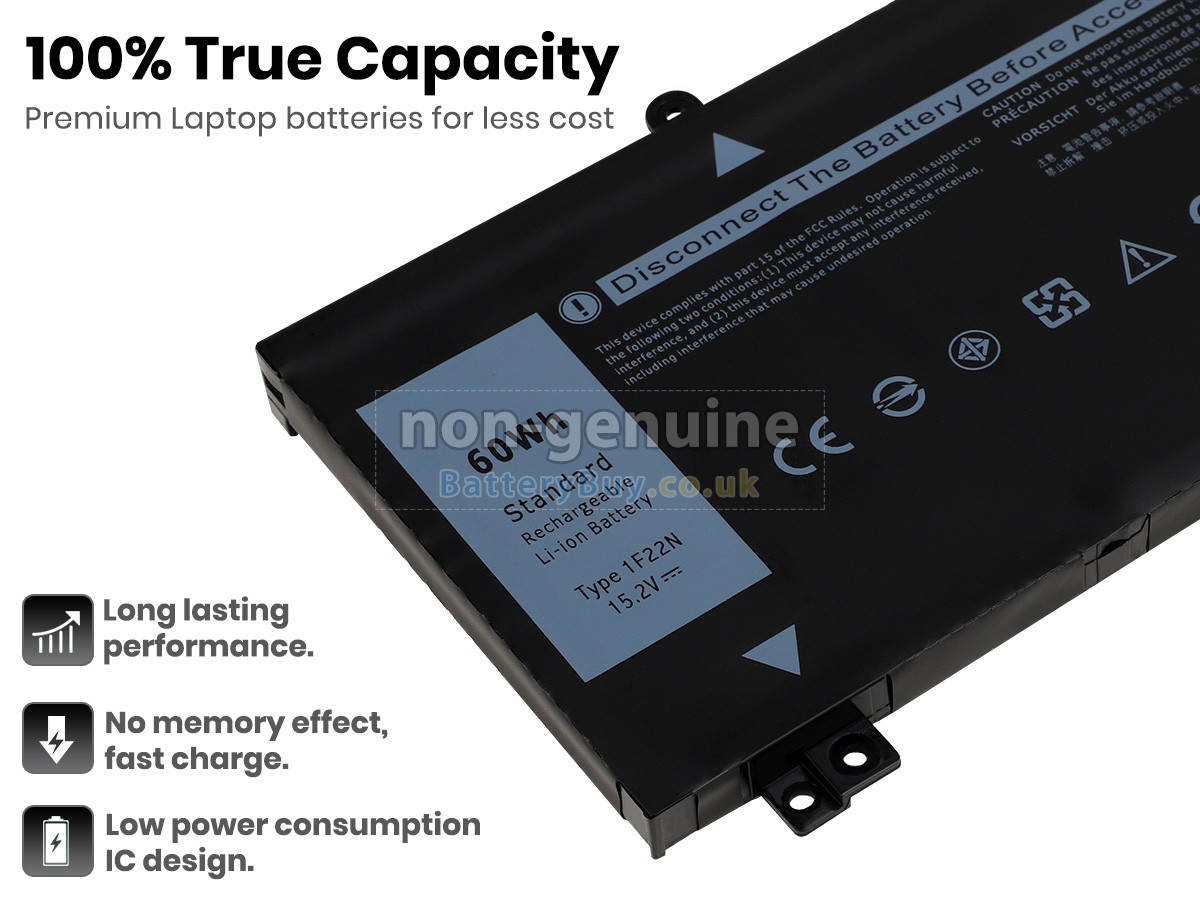 Replacement Battery for Dell 1F22N
