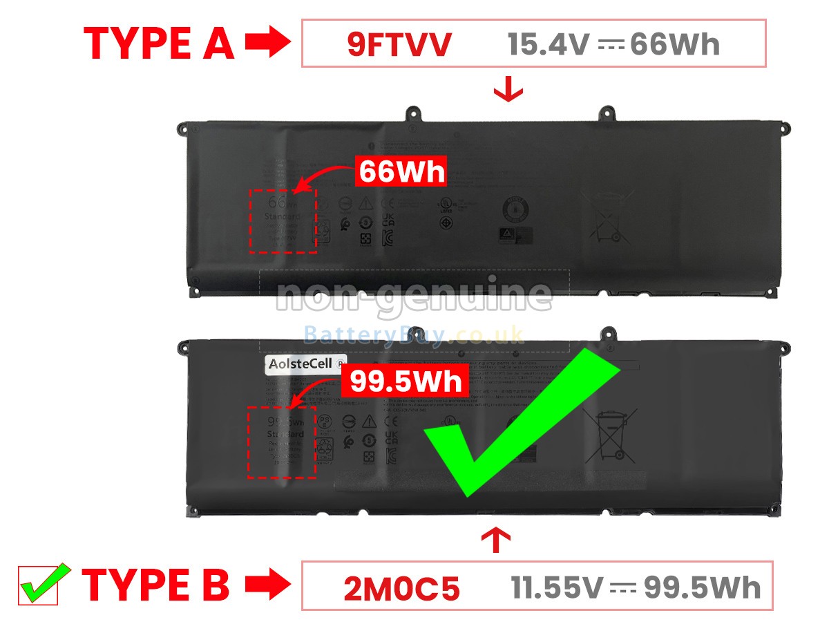 replacement battery for Dell F5HR2