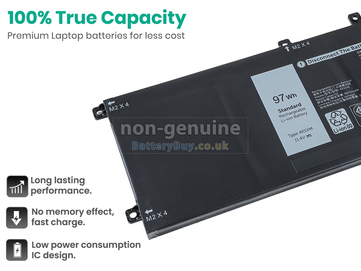 replacement battery for Dell P102F003