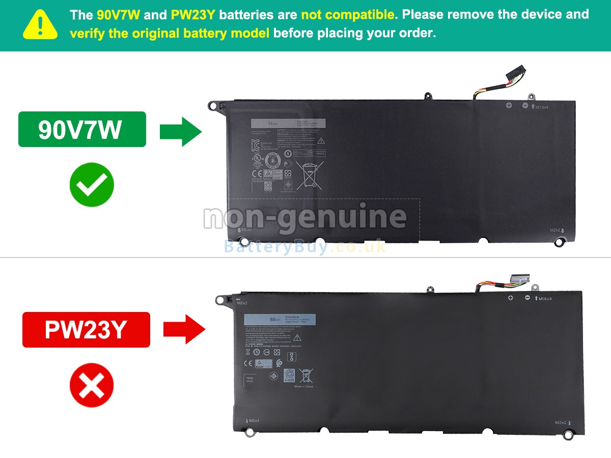 replacement battery for Dell P54G002