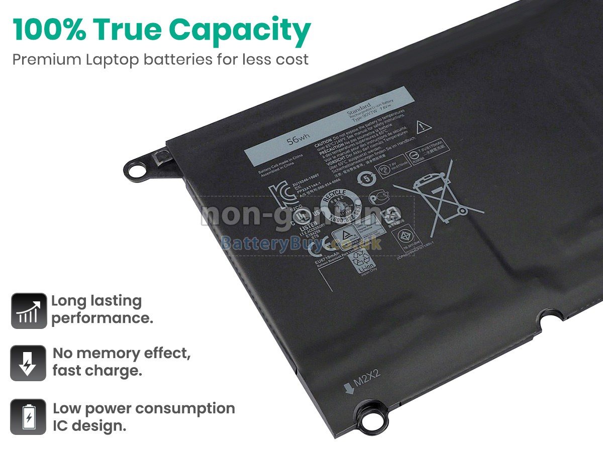 replacement battery for Dell P54G002