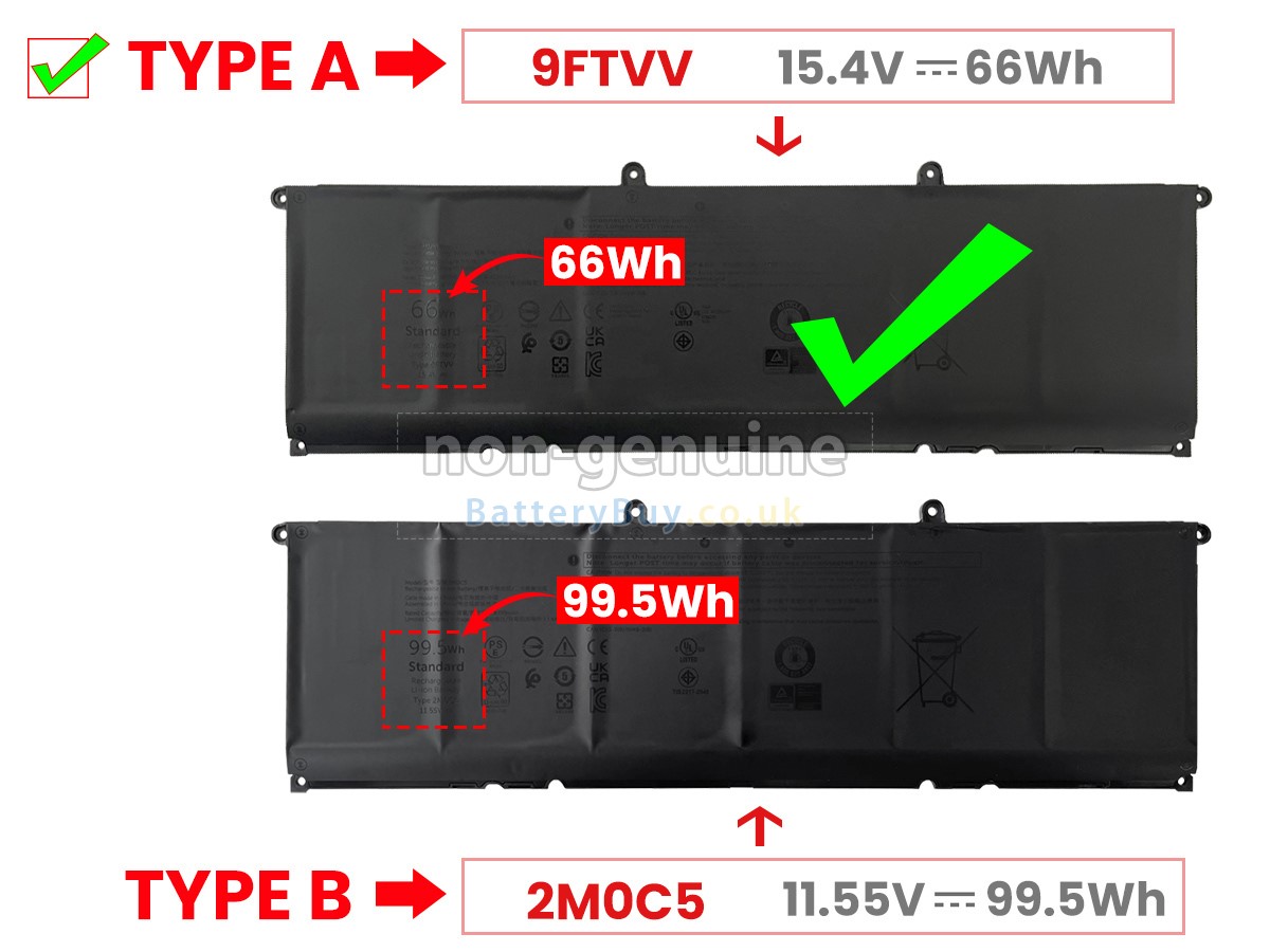 replacement battery for Dell F5HR2