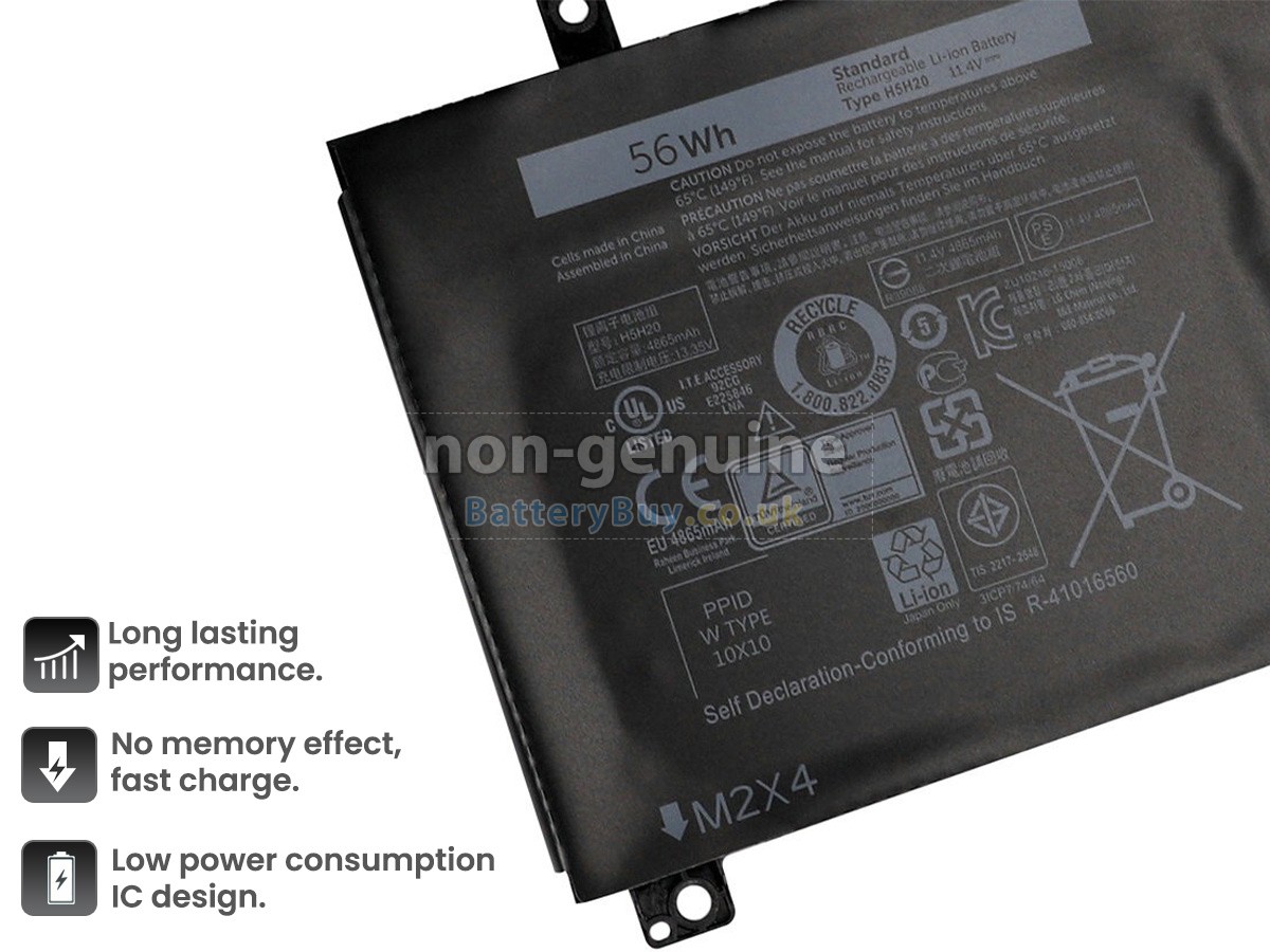 replacement battery for Dell P102F003