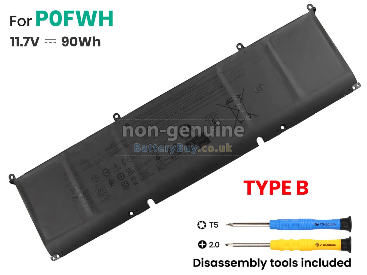 replacement battery for Dell P132F003