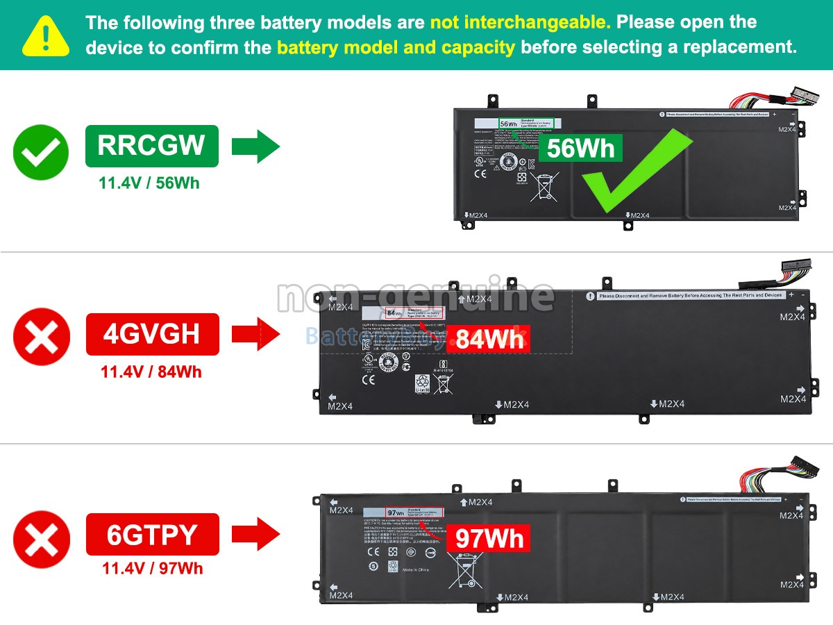 Replacement Battery for Dell P56F