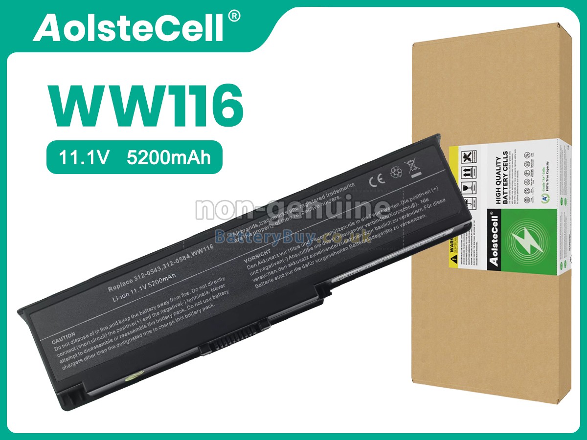 replacement battery for Dell WW116