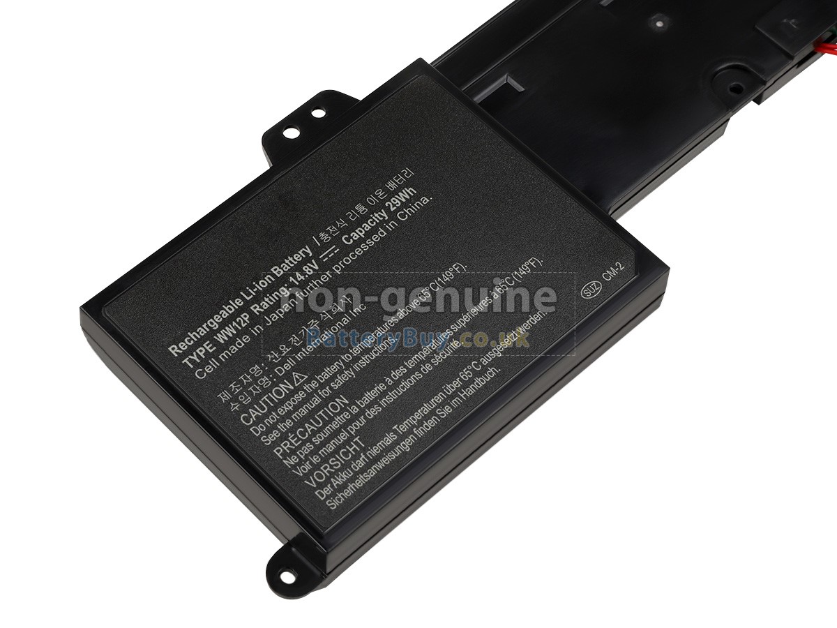 replacement battery for Dell WW12P