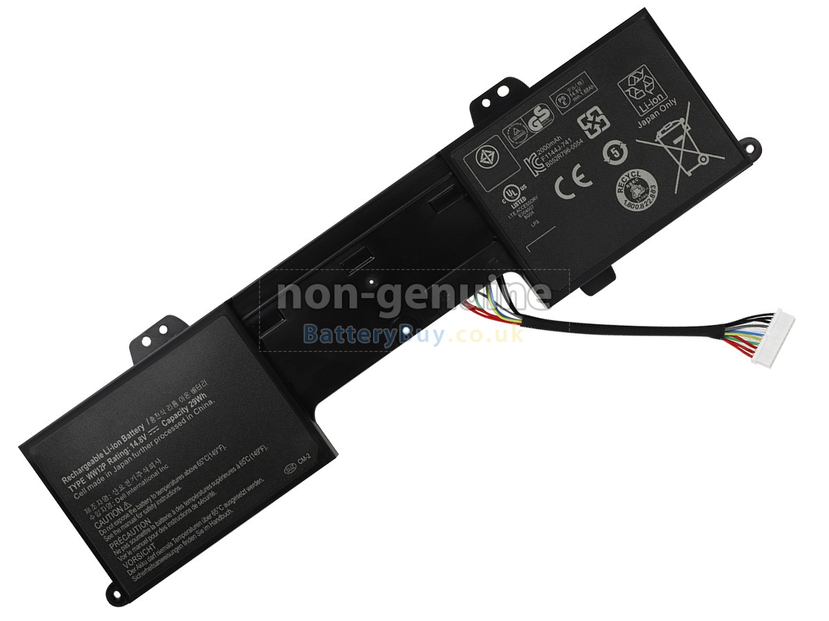 replacement battery for Dell WW12P