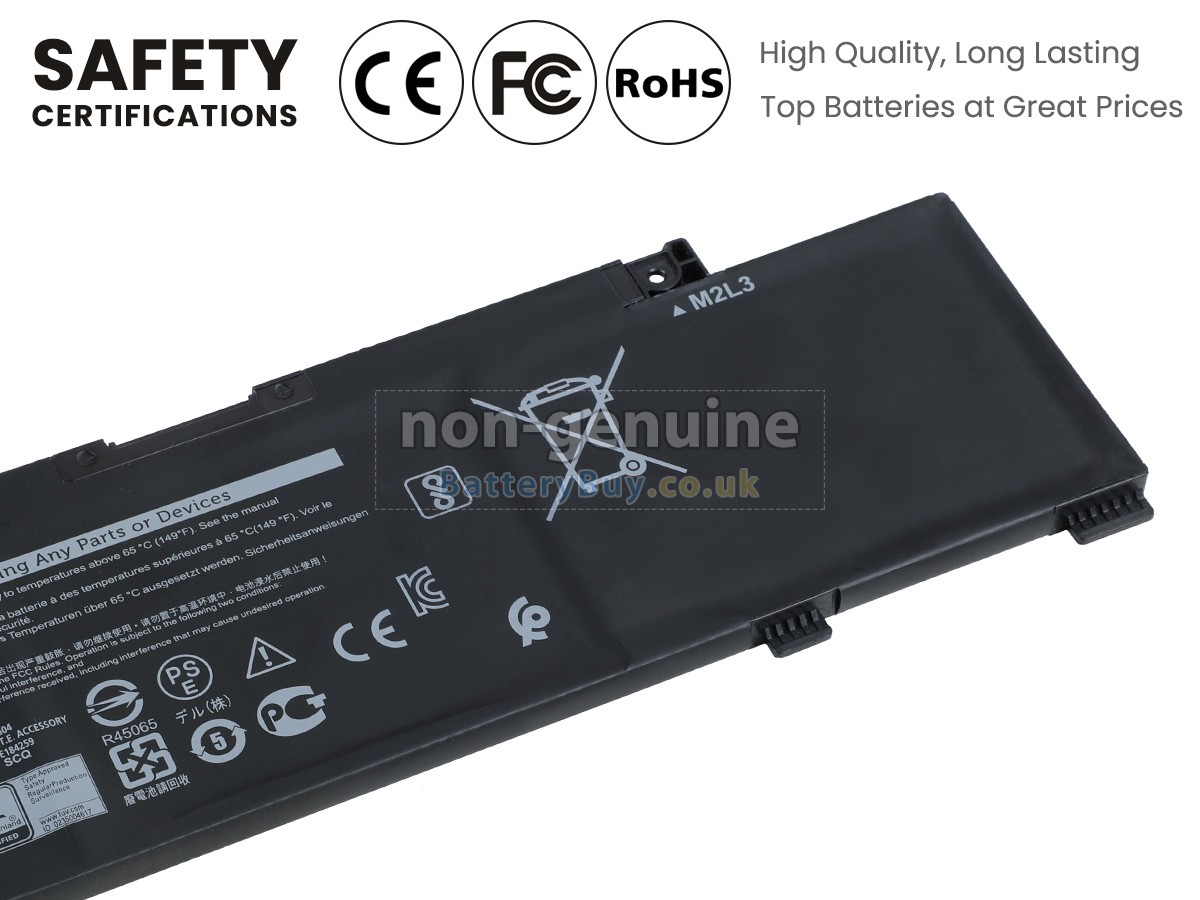 Replacement Battery for Dell 72WGV