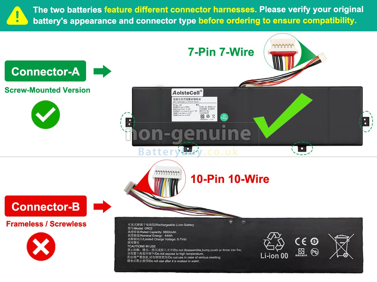 Replacement Battery for DERE R12 PRO