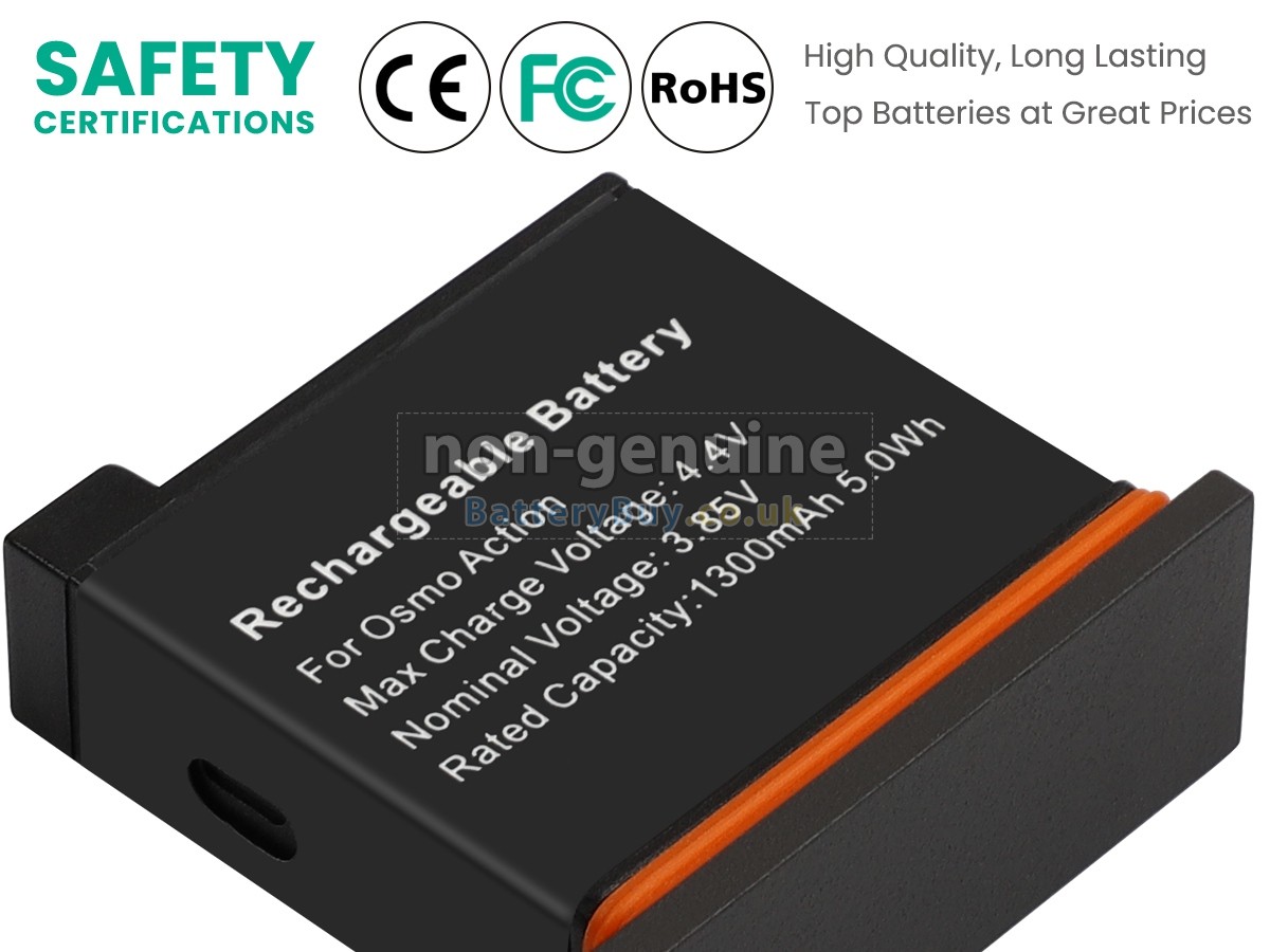 replacement battery for DJI OSMO ACTION