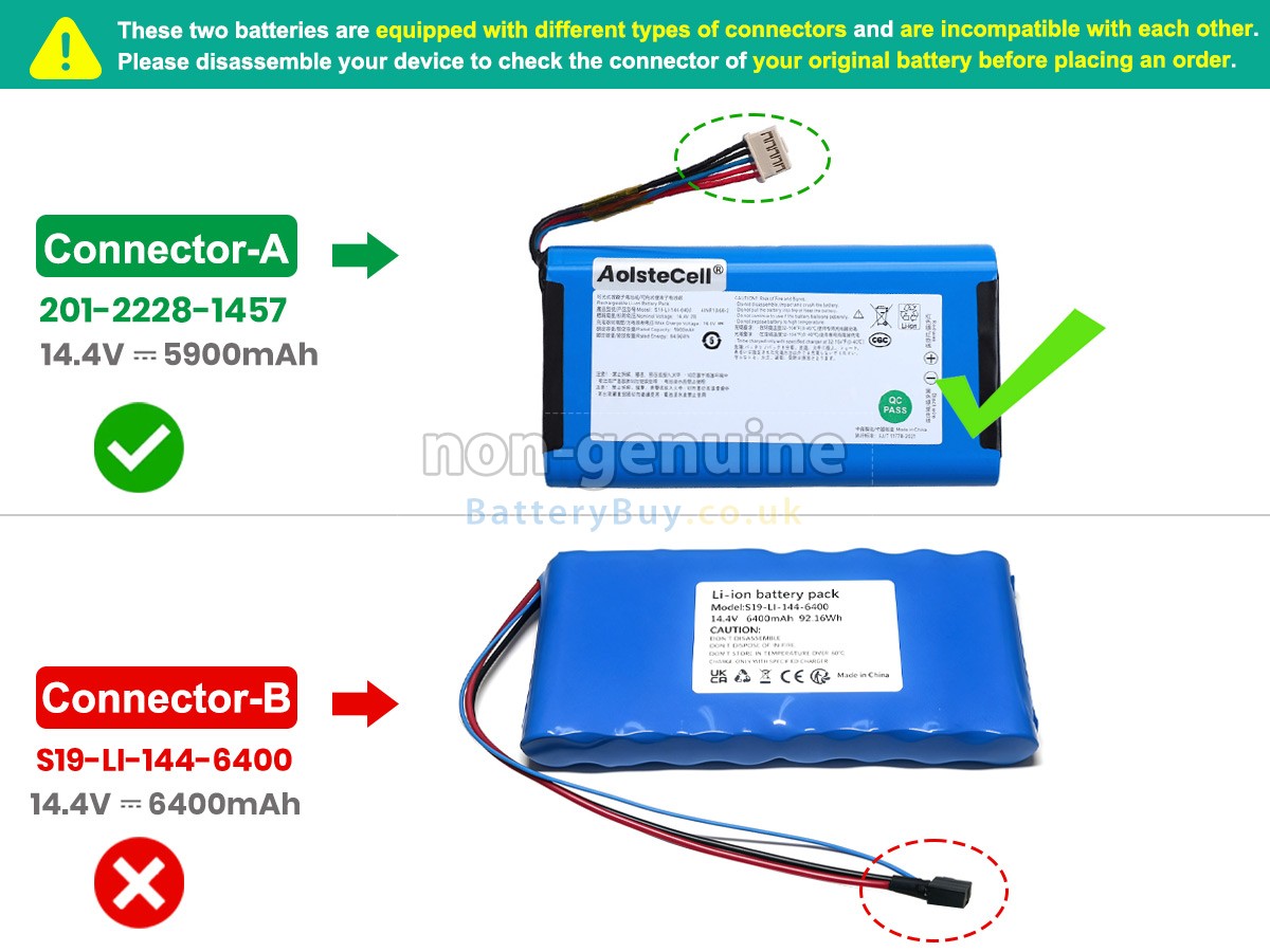 Replacement Battery for Ecovacs S19-LI-144-6400