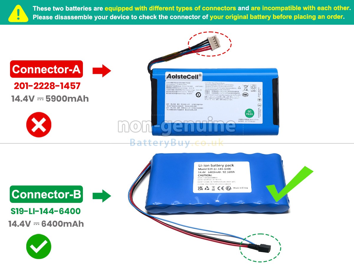 Replacement Battery for Ecovacs S19-LI-144-6400