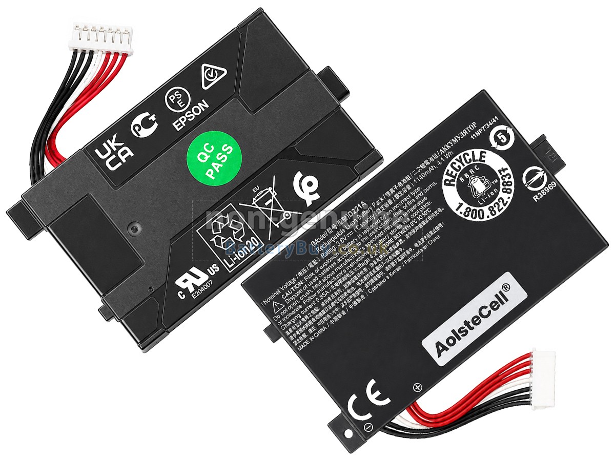 Replacement Battery for EPSON WORKFORCE ES-60W