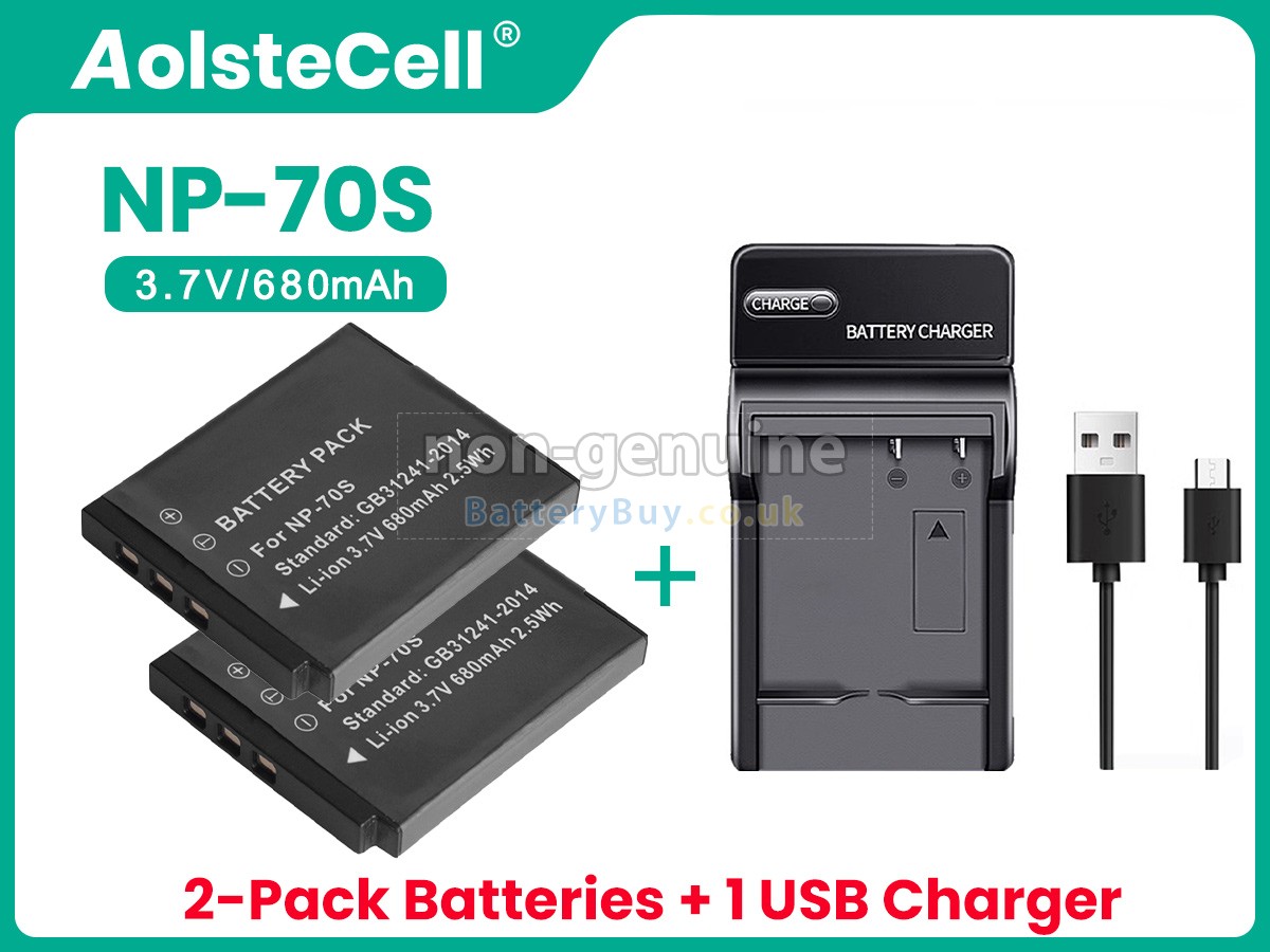 replacement battery for Fujifilm NP-70S