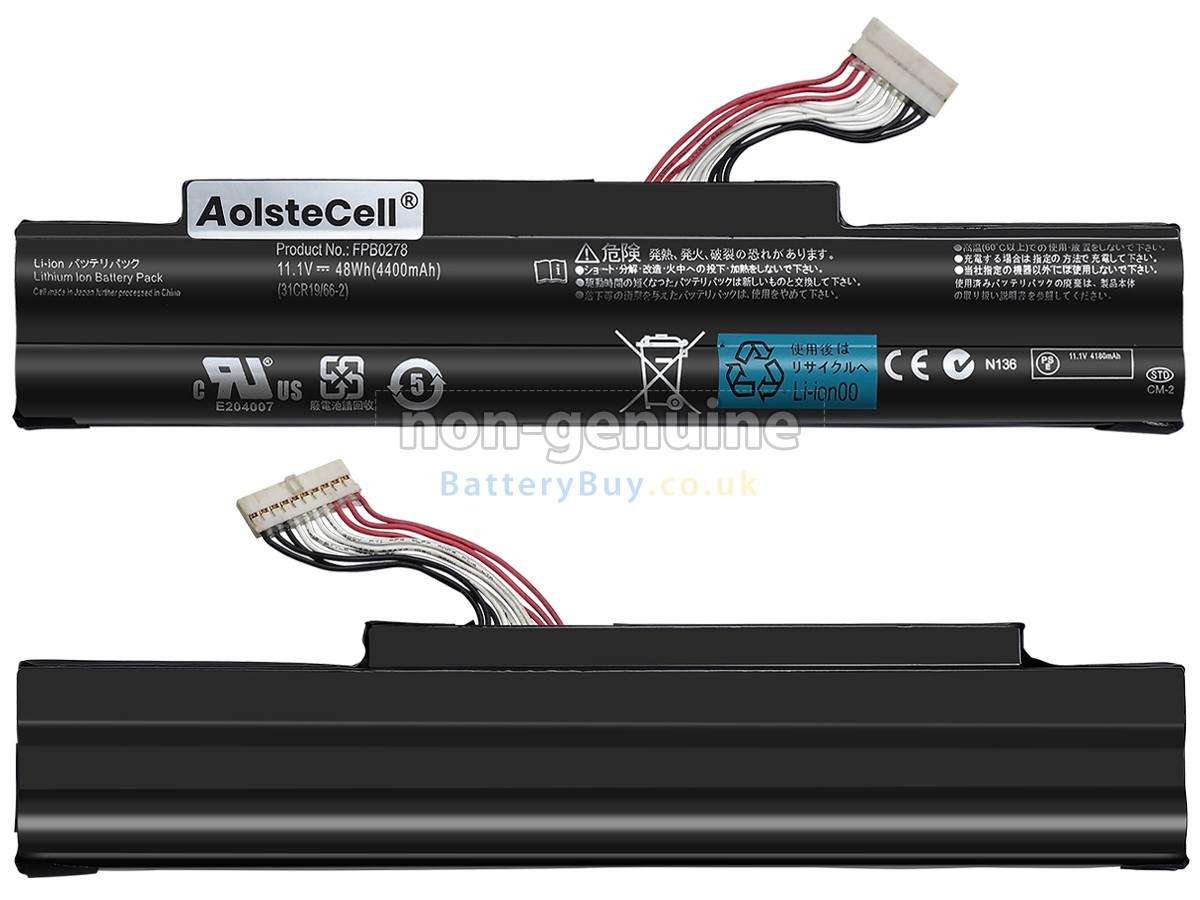 replacement battery for Fujitsu FPB0285