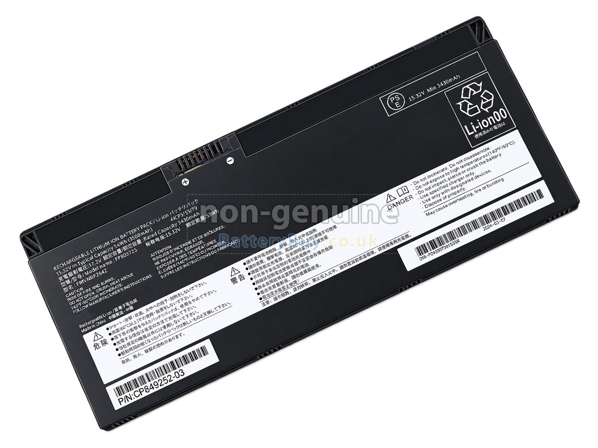 Replacement Battery for Fujitsu CP854407-02