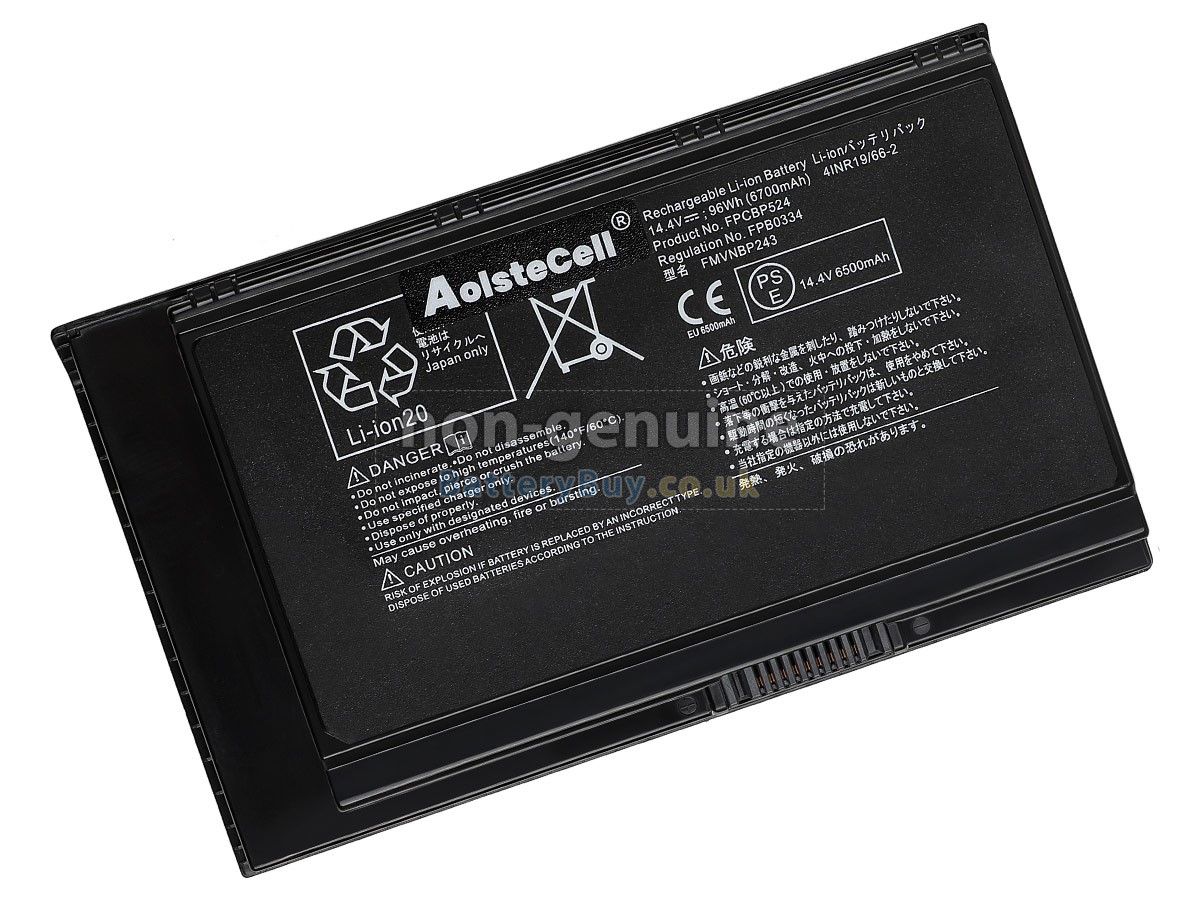 replacement battery for Fujitsu FMVNBP243