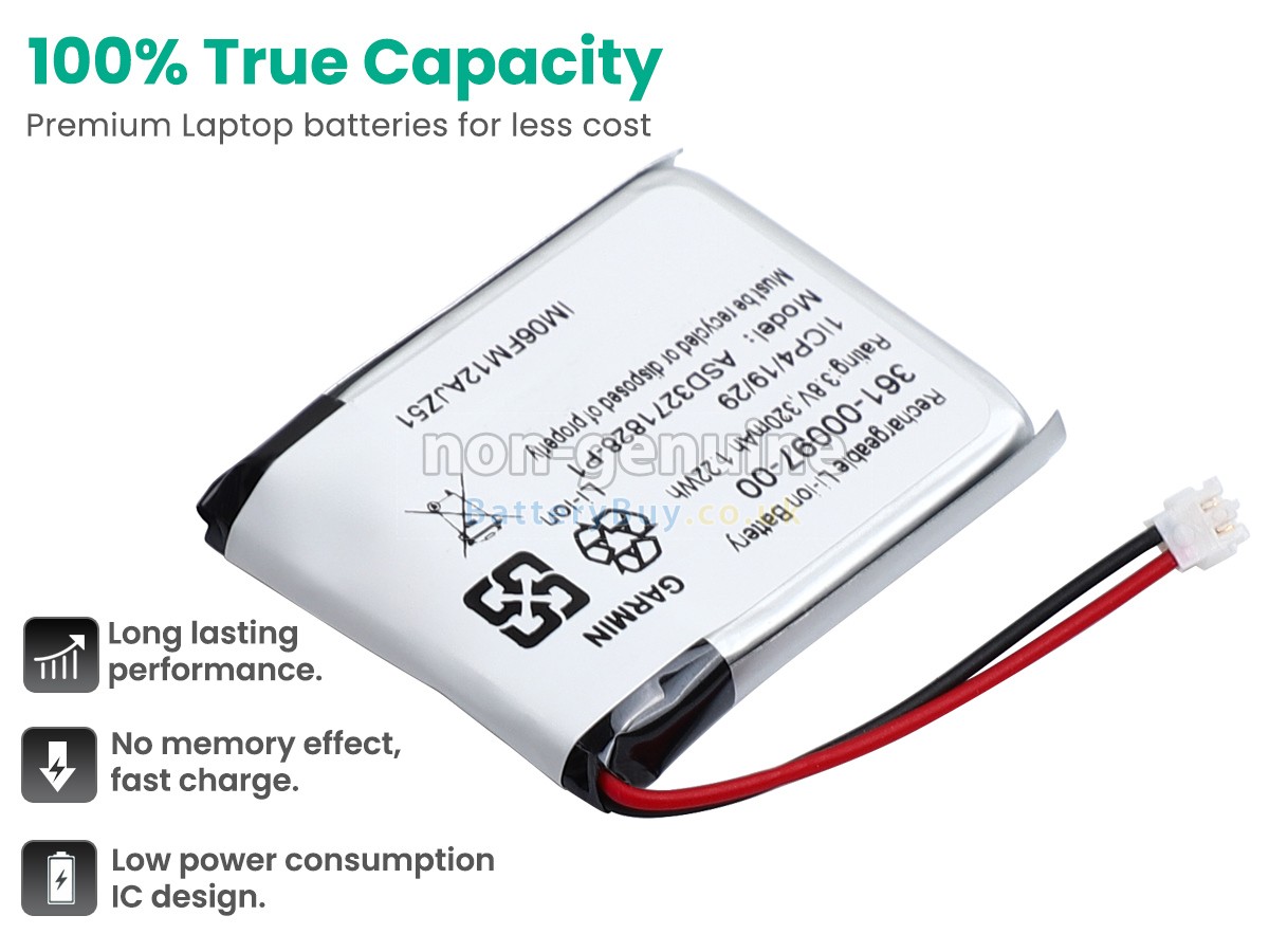 replacement battery for Garmin FENIX 6